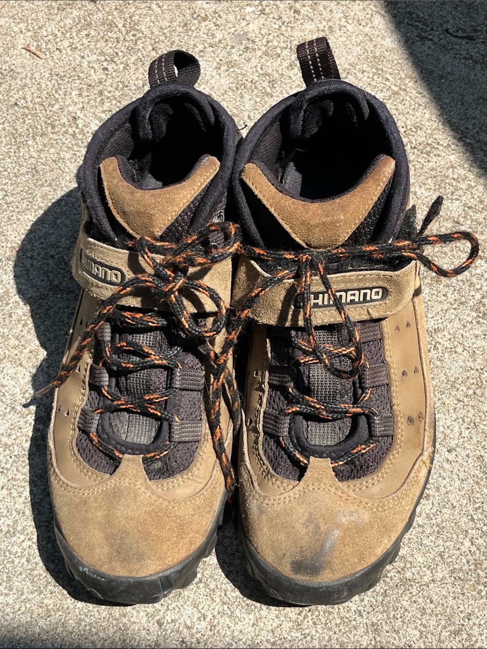 Shimano Brown and Black Men's Cycling Shoes Boots Sz 8.5 US